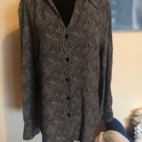 SCRIPT 2/$25 vintage blouse size 12 - Picture 3 of 6